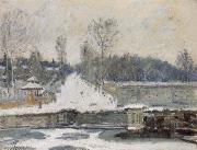 Alfred Sisley The Watering Place at Marly le Roi oil painting on canvas